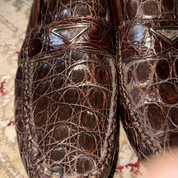 Mezlan 1968 Padua crocodile loafers EUC! 8M Made in Spain main image 10
